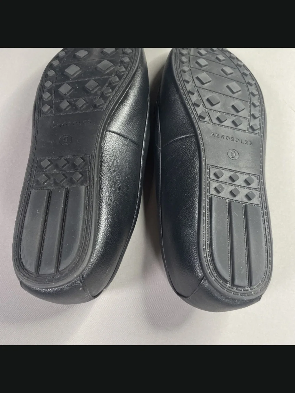 Aerosoles Shoes Womens 9 black leather horse bit loafer day drive classic